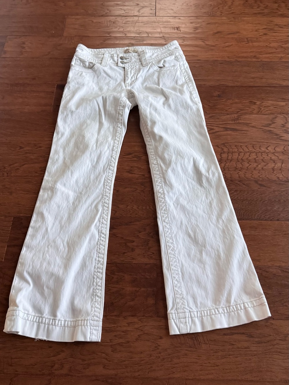 CAbi White Flare Jeans